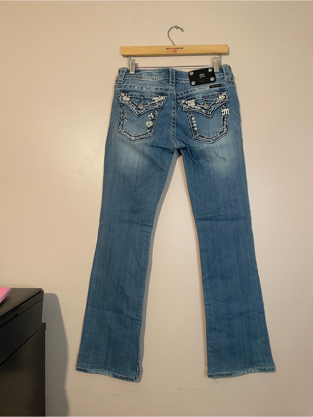 Miss Me low rise boot cut jeans denim size 30